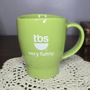 tbs Logo: very funny Bright Green Ceramic Coffee Mug